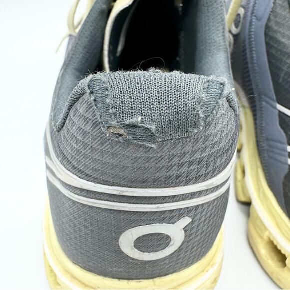 On Cloudflow Running Comfort Sneakers In Smoke/Limelight Sz 10 Athletic Orthotic - Picture 9 of 13